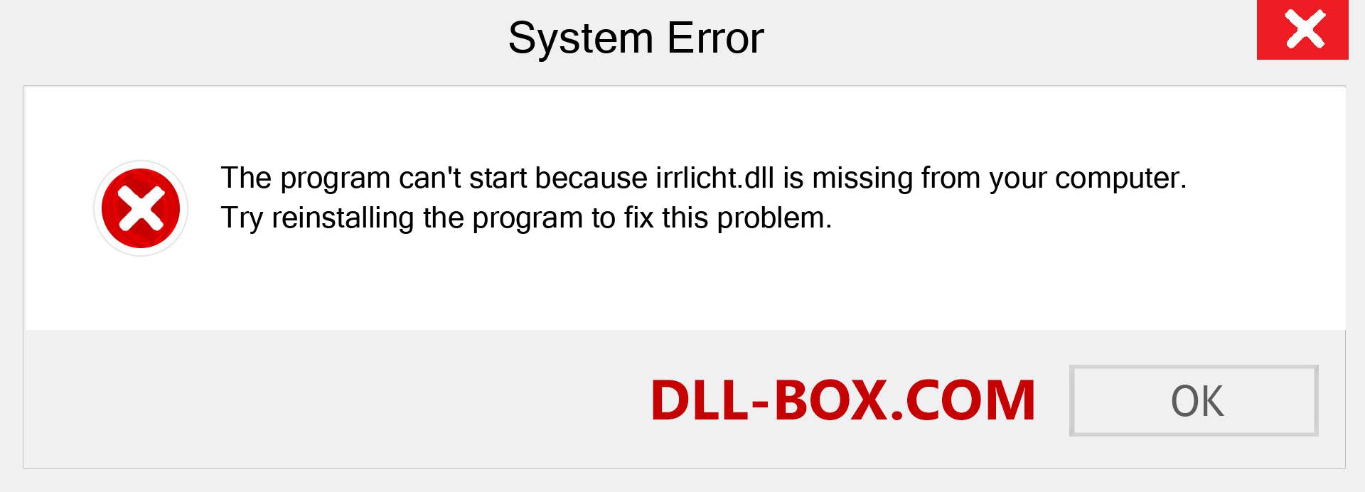  irrlicht.dll file is missing?. Download for Windows 7, 8, 10 - Fix  irrlicht dll Missing Error on Windows, photos, images