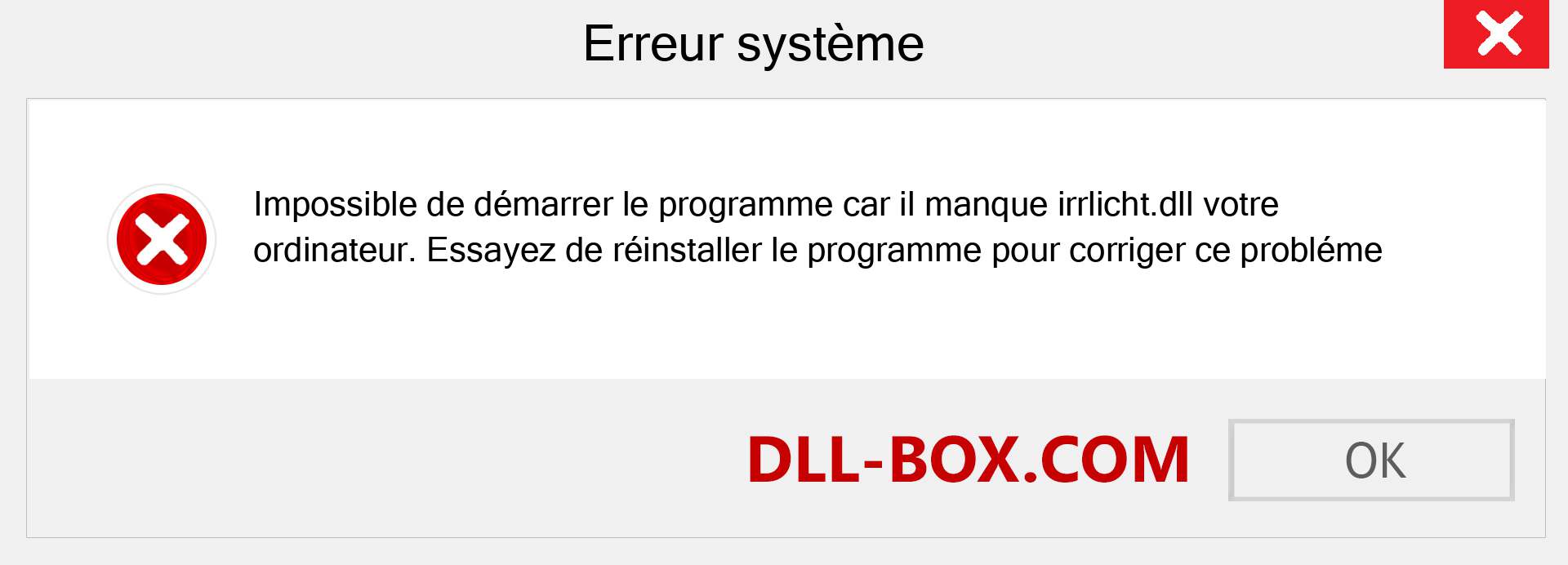 Le fichier irrlicht.dll est manquant ?. Télécharger pour Windows 7, 8, 10 - Correction de l'erreur manquante irrlicht dll sur Windows, photos, images